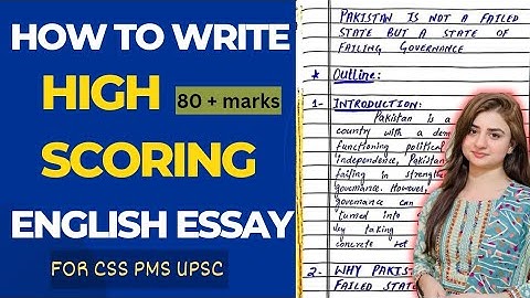 CSS/PMS English Essay | Essay writing techniques for CSS/PMS/UPSC | Learn Essay in 20 mins