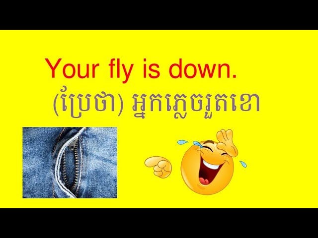 Your flight is down ភ្លេចរួតខោ រៀនអង់គ្លេស