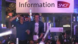 Nuit blanche: la gare du Nord transformée en discothèque géante