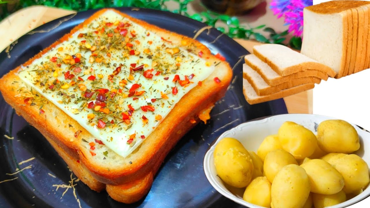 Double cheese bread sandwich recipe in Hindi / चीज़ ब्रेड सैंडविच बनाने