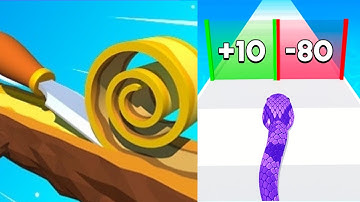 Spiral Roll VS Snake Run Race  - MAX LEVEL Gameplay Walkthrough (Android,iOS) NEW UPDATE