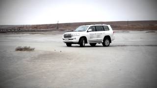 Новый Toyota Land Cruiser 200 - 2016 тест-драйв и обзор на озере Баскунчак