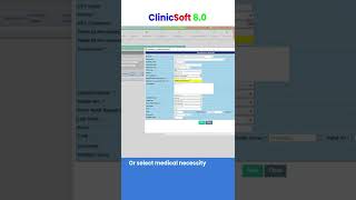 ClinicSoft 8.0 - How to add a new session screenshot 3