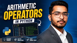 Arithmetic Operators in Python | Python Tutorial for Beginners 6 Python Operators With Examples Python Tutorial For Beginners Amit Thinks