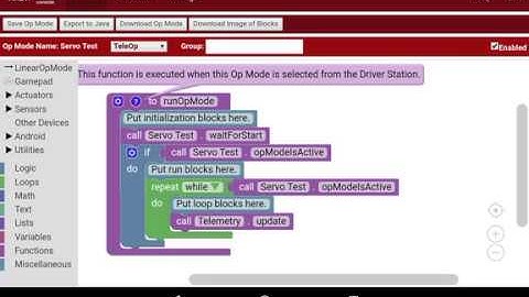 Angular Servo Programming in Blocks