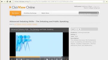 Introduction to Clickview Online