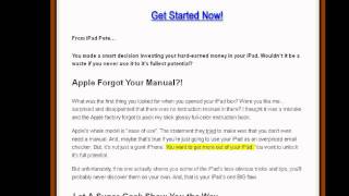 IPAD Pete Tutorial Scam