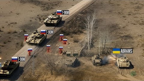 Abrams Tank Surrounds Russian T-90s — Then THIS Happens!