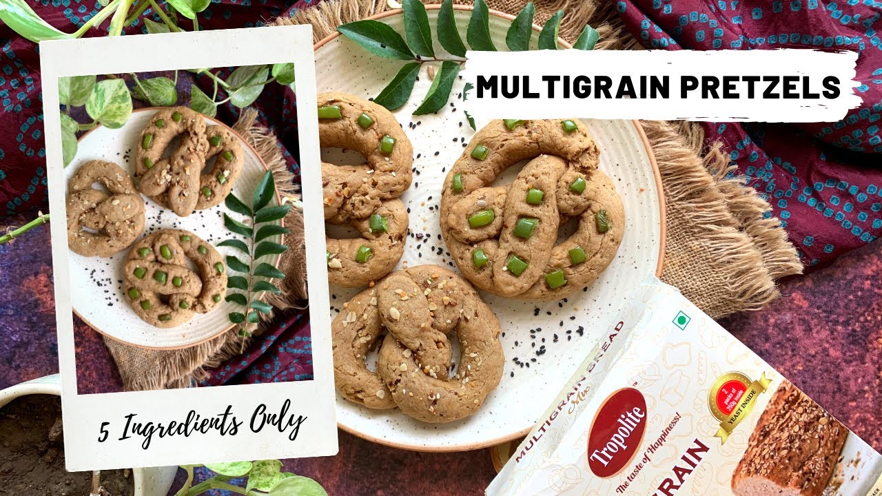 Multigrain Pretzels Healthy Bread Recipe How To Make Multigrain