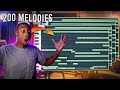How i made 200 melodies in a day