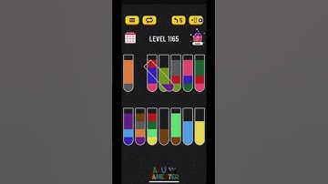 Water Sort puzzle level 1165 | AYU Gamester #shorts