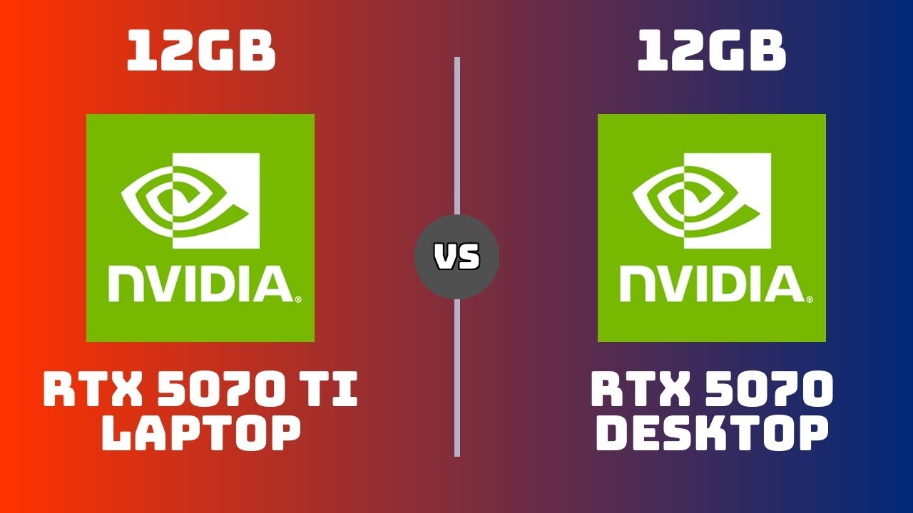RTX 5070 Ti Laptop vs RTX 5070 Desktop – Gaming & Productivity (1080p ...