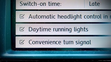 VW Golf MK7 (5G) DRL option on infotainment screen activation