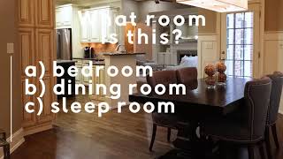 Rooms in a House ESL Game   Free Worksheets | Beautiful Guessing Game