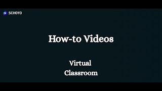 How to manage Virtual Classroom