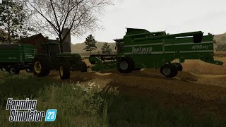 Первая прибыль на новой ферме. Уборочная/First profit on the new farm #4 (Farming Simulator 23)