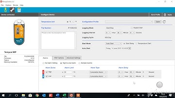 How to configure a tempod datalogger part2