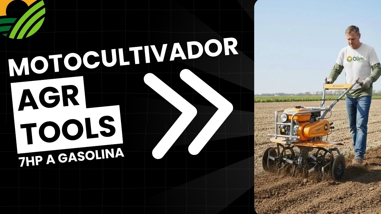 MOTOCULTIVADOR A GASOLINA AGR TOOLS: POTÊNCIA E EFICIÊNCIA NO CAMPO