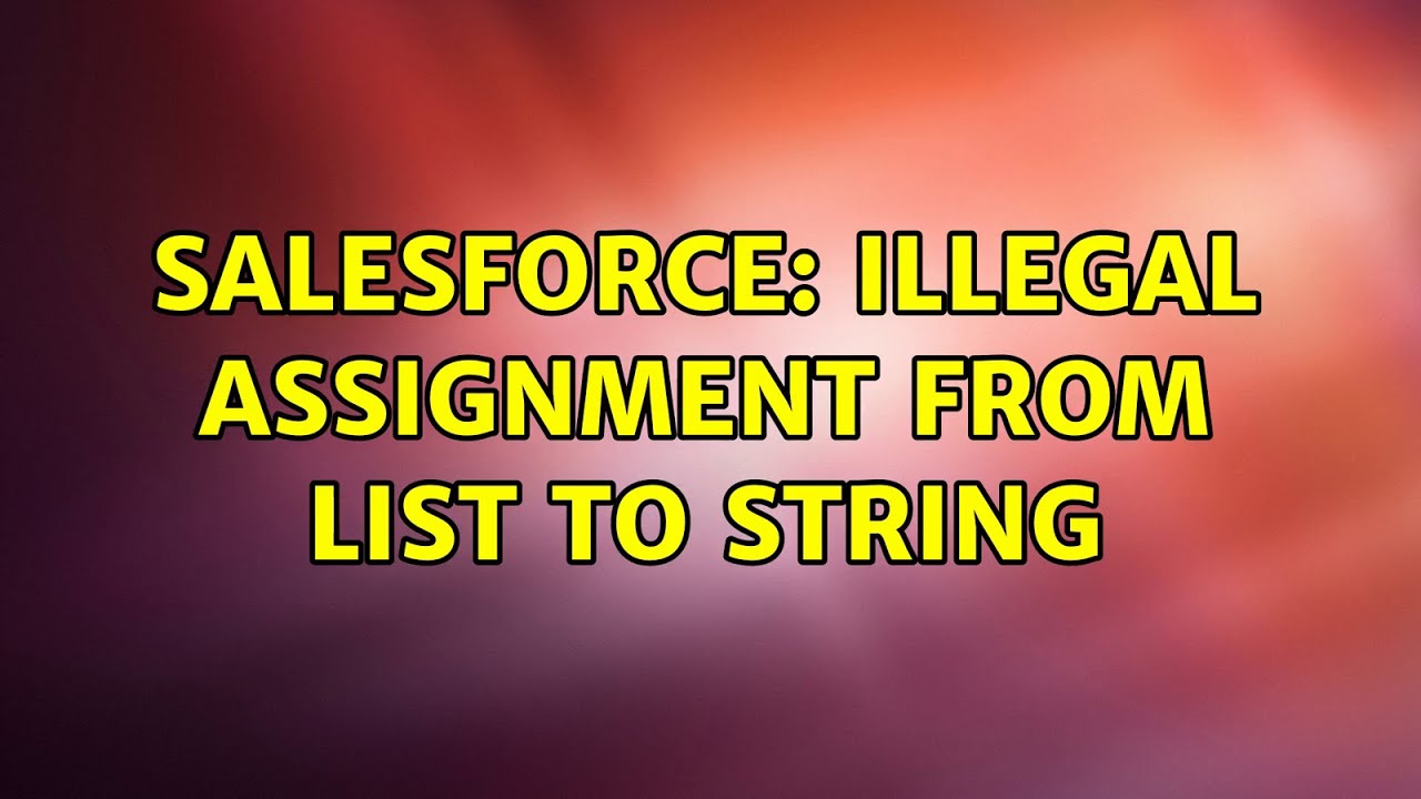 illegal assignment from list string to string