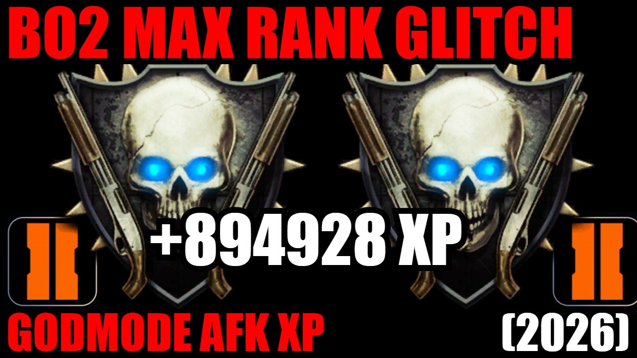 *NEW* MAX RANK GLITCH BO2 PORT! GODMODE UNLIMITED XP GLITCH! BO2 GLITCHES 2026! BO2 ZOMBIES GLITCHES