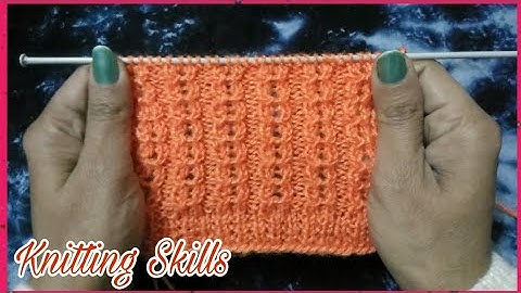 4 Row Repeat Knitting Pattern For All Projects (In Hindi) Knitting Skills With Kamal !!