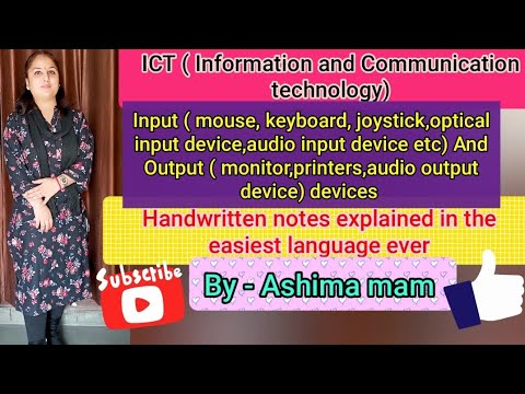 All input and output devices explained with handwritten notes in easy ...
