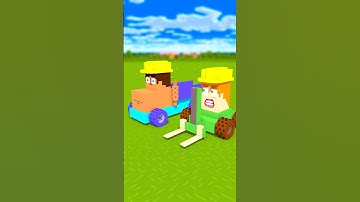 Steve-Truck and Alex-Forklift vs Nasty Cloud - Minecraft animation #minecraft #shorts