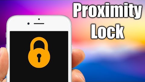 ProximityLock - iOS 9.3.3 Jailbreak Cydia Tweak