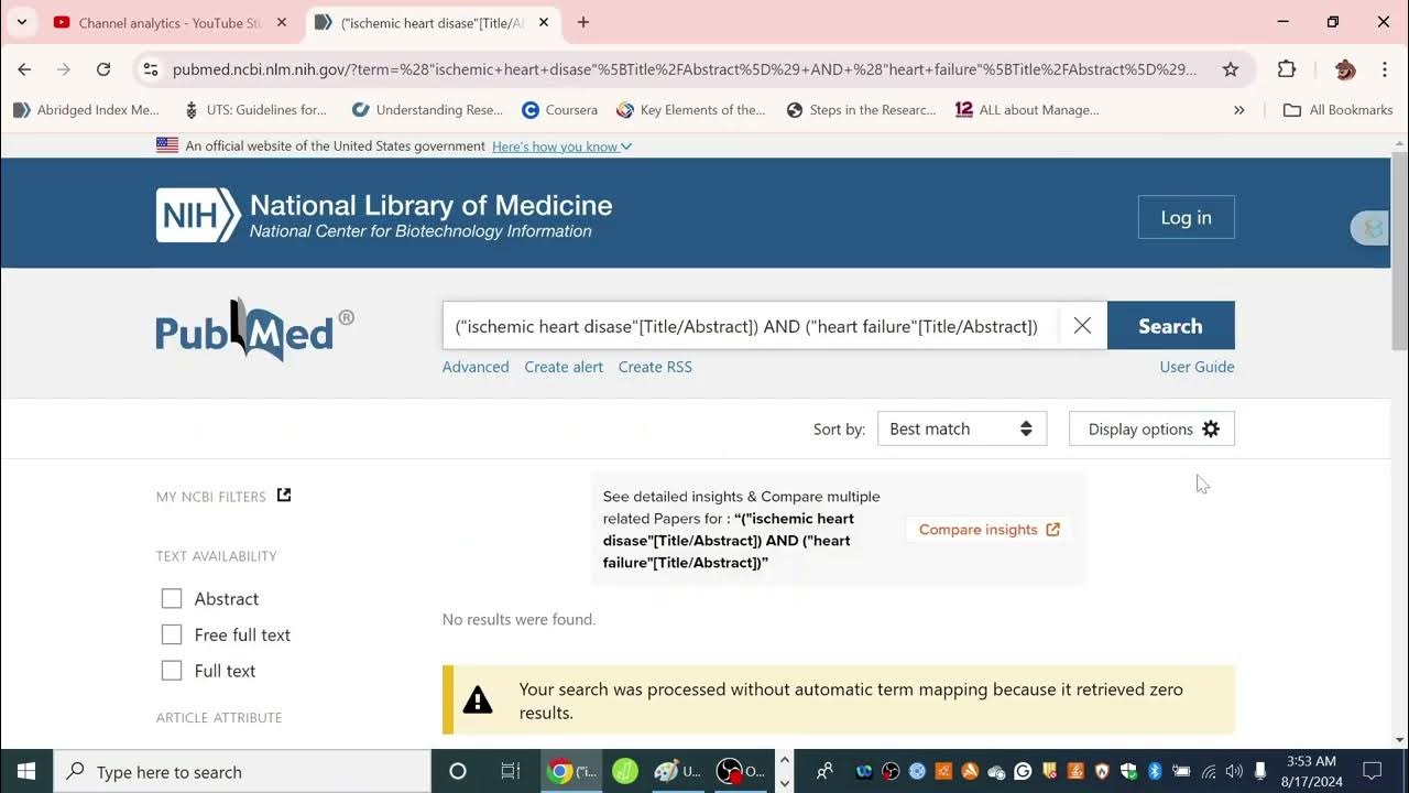 How to use the boolean operator and in pubmed a simple step by step