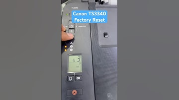 Canon TS3340 Factory Reset All Settings  #printer#bilalsworkshop