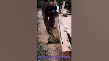 Woodworking with Chainsaw: Cutting Curved Wood Plank