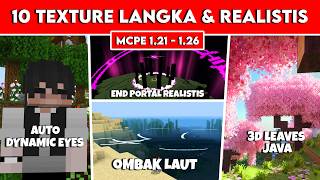 10 TEXTURE PACK MCPE 1.21 - 1.26  TERBAIK & REALISTIS UNTUK MINECRAFT SURVIVAL! (WAJIB COBA 🔥) screenshot 1