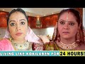 Living like *Kokilaben* indian series character for 24 Hours😱 |Public reaction|gopsvlog