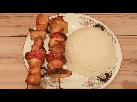 Sobada toyuq kababi(fırında tavuk kebap, şiş kebap)
