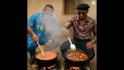 WIZKID,AND DAVIDO, COOKING TOGETHER