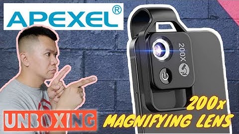 200X Phone Mini Pocket Digital Microscope w/ LED Light/Universal Clip Portable for Smartphone APEXEL