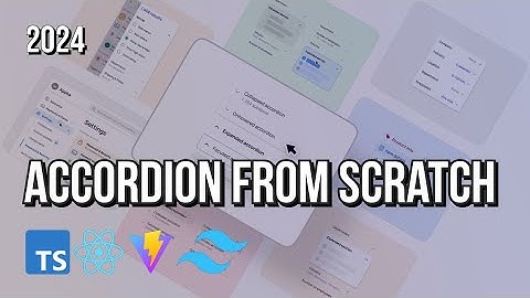 Build an accordion for your UI component library with React, TypeScript and Tailwind