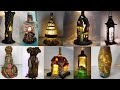 10 Bottle Art ideas. DIY Fairy House Lamp