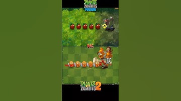 PvZ2 vs PvZ Fusion Explode-o-nut vs Giga-gargantuar #shorts #pvz #pvz2