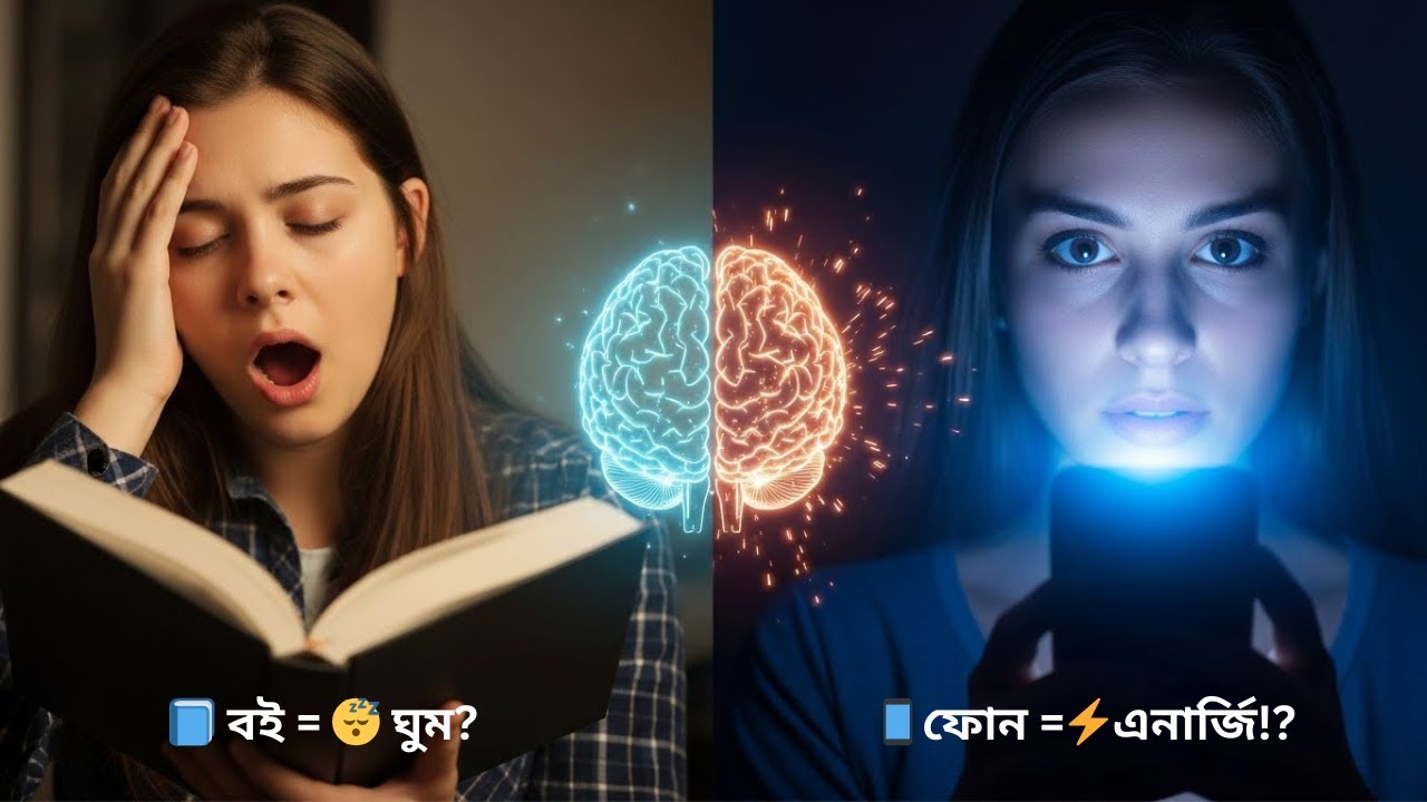 মস্তিষ্কের ডোপামিন কৌশল: বই খুললেই ঘুম, ফোন খুললেই এনার্জি—কেন?