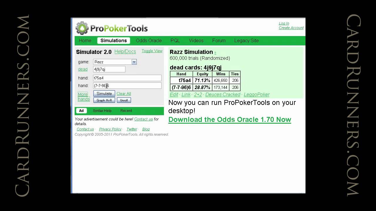 CardRunners Preview with Doctor Razz 11.26.11 - YouTube