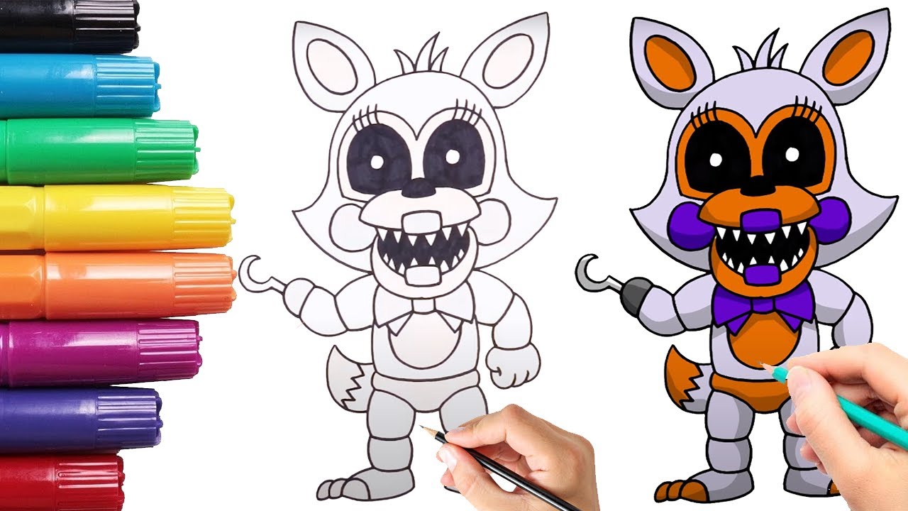 lolbit #drawing #draw #fnafsisterlocation #fnaf #color #fox #artwork