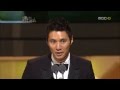 Won bin winning best actor at korea film awards 2010 for the man from nowhere