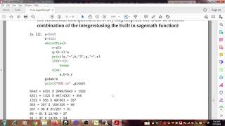 SAGEMATH finding gcd of two numbers related problems