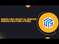 Feast.ui_server error | Feature Store | MLOps | Errors | English
