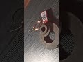 Experiment Electric Motor with Magnet and Copper Wire