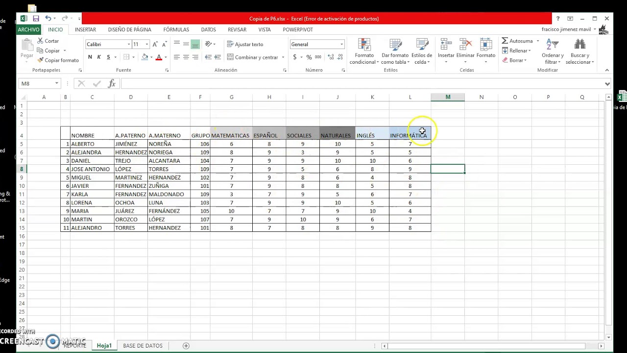 CLASE 19 TABLAS DE DATOS - YouTube