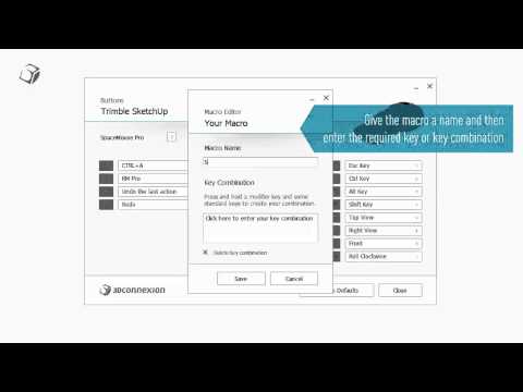 3DxWare 10 demo video - how to create and assign macros to your 3D mouse buttons