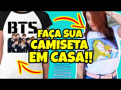 Vídeo: Como Fazer Uma Camiseta Estampada