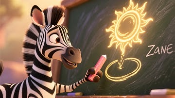 Baby Zebra Learns Shapes 🦓🔷 Fun Shape Learning Song for Kids